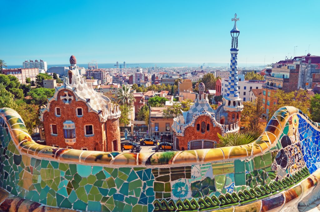 Park Guell in Barcelona. 