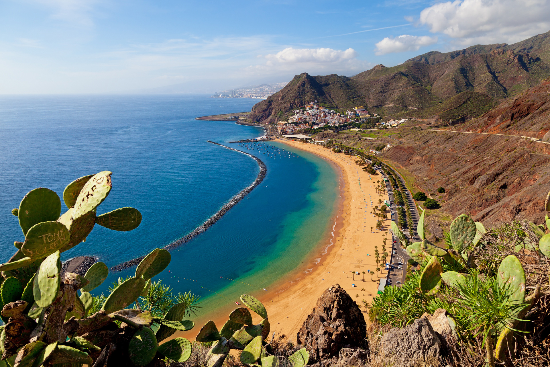 Las Teresitas Beach and coastline Tenerife