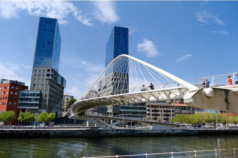 Zubizuri Bridge Bilbao
